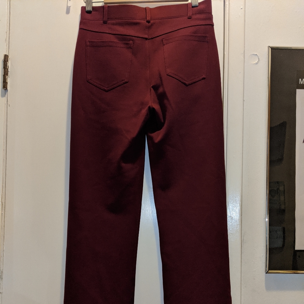 Betabrand dress pant yoga pants small brick red